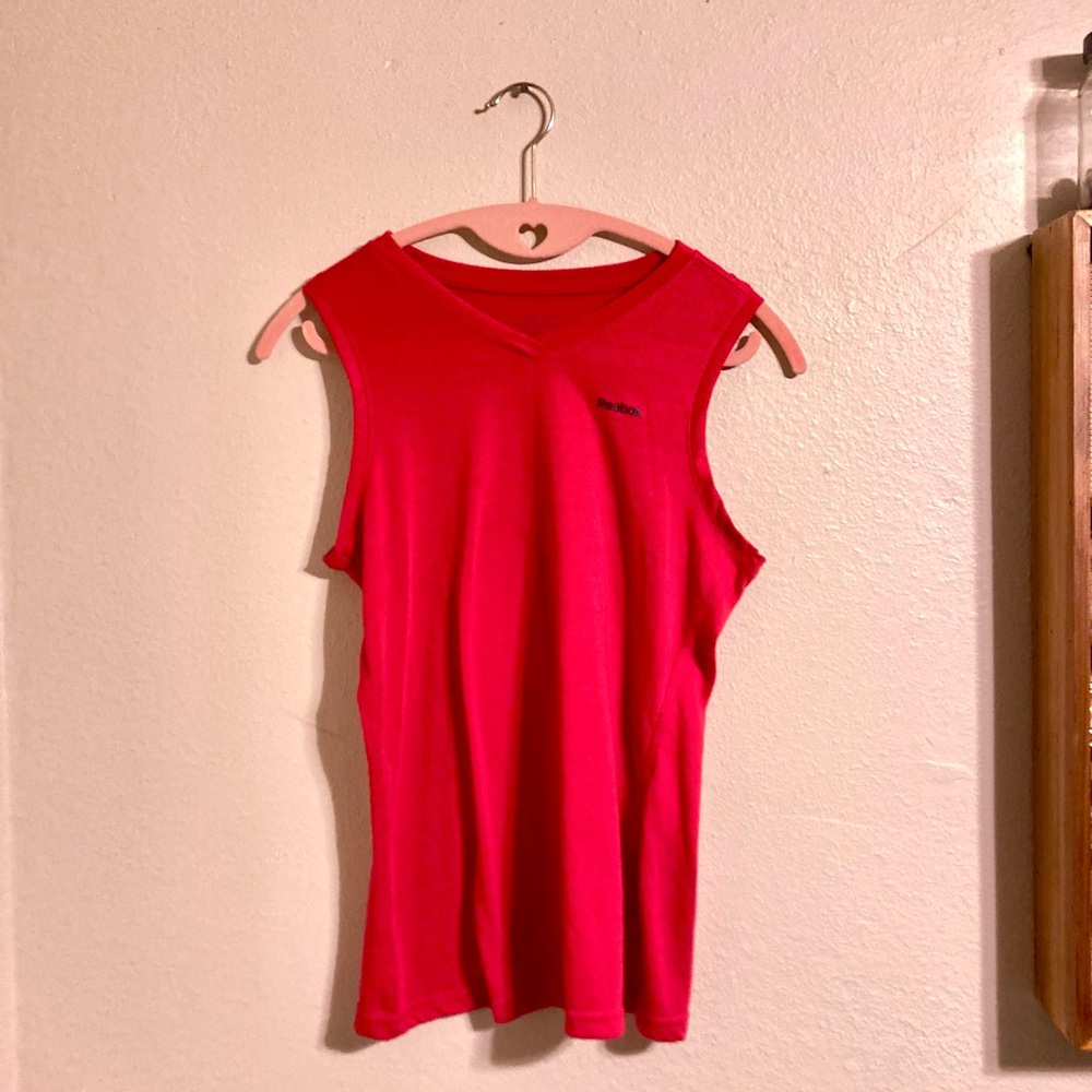 Red Reebok tank top - Picture 2 of 4
